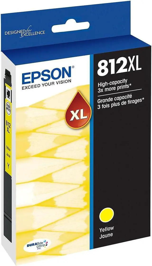 Alt view image 4 of 9 - Epson T812XL Yellow DuraBrite Ultra High-Yield Ink T812XL420S