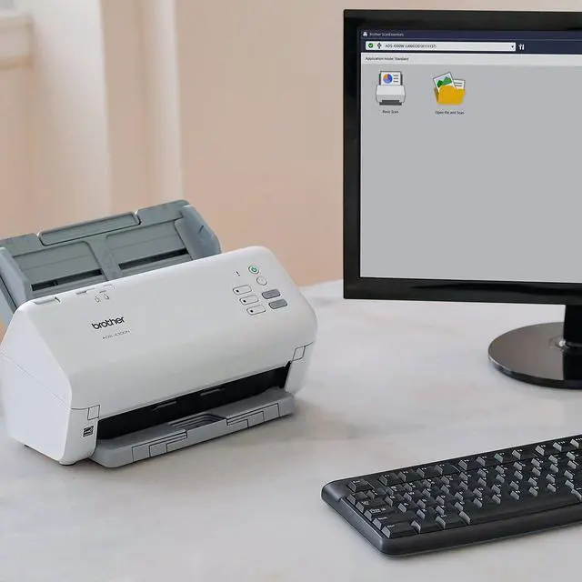 Alt view image 7 of 9 - Brother ADS4300N 24 bit Dual CIS 600 x 600 dpi Sheet Fed Professional Desktop Scanner