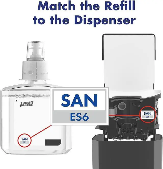 Alt view image 5 of 5 - PURELL ES 6 Automatic Floor Stand Hand Sanitizer Dispenser Graphite/Black (7216-DS)