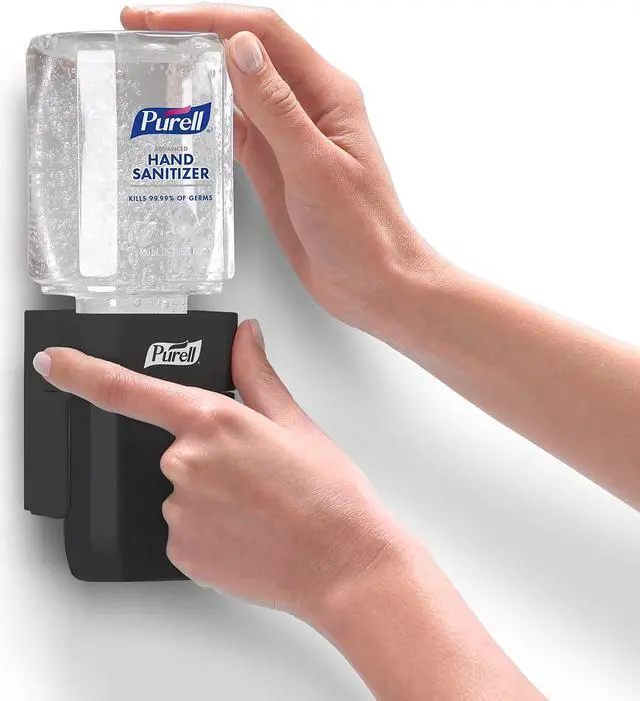 Alt view image 3 of 7 - Purell ES1 Dispenser Starter Kit Push-Style Hand Sanitizer Dispenser 4424-D6