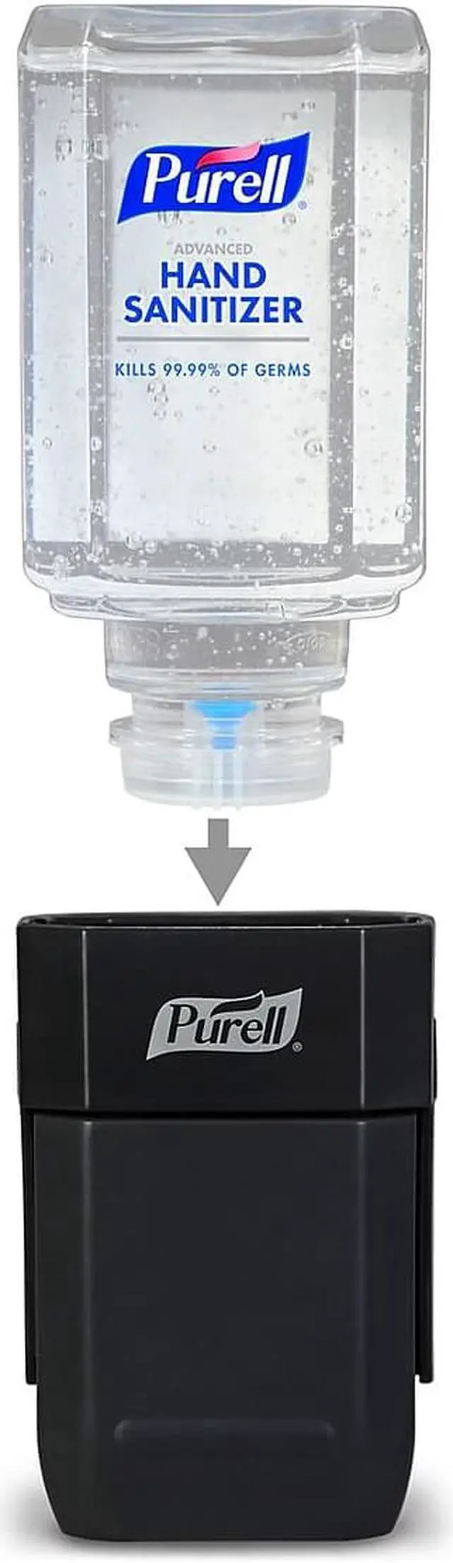 Alt view image 2 of 7 - Purell ES1 Dispenser Starter Kit Push-Style Hand Sanitizer Dispenser 4424-D6