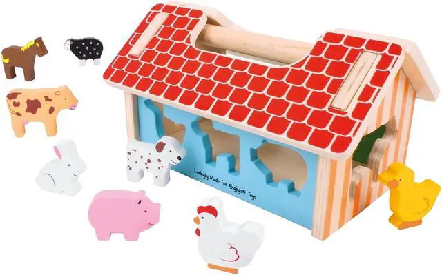 Alt view image 3 of 4 - Bigjigs Toys Farmhouse Sorter
