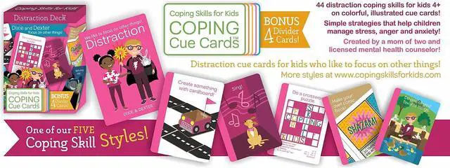 Alt view image 2 of 5 - Coping Skills for Kids Coping Cue Cards Distraction Deck (CSKCCDST)