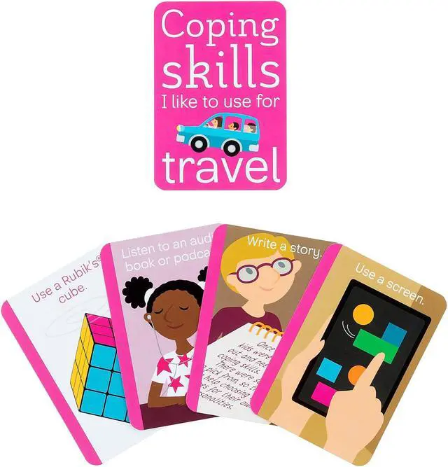 Alt view image 5 of 5 - Coping Skills for Kids Coping Cue Cards Distraction Deck (CSKCCDST)