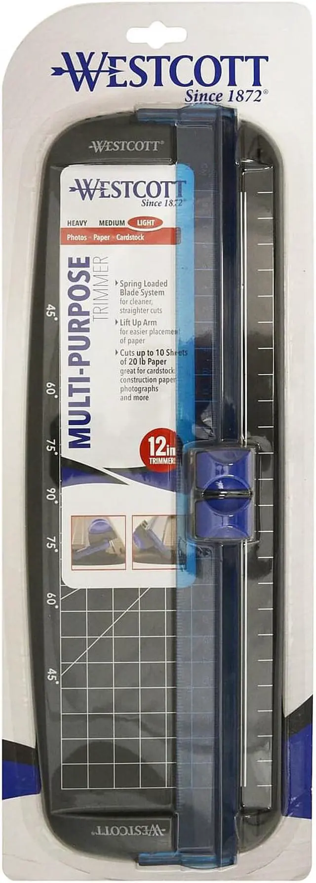 Alt view image 17 of 19 - Westcott Multi-Purpose Personal Trimmer 10 Sheets Plastic 6.38 x 12 15804