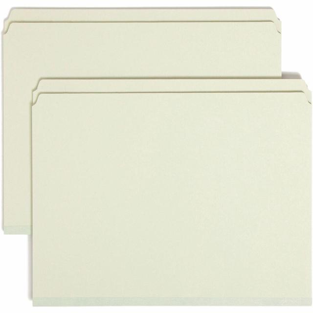 Alt view image 2 of 7 - Smead Manufacturing Company SMD13200 Folder- Straight Tab Cut- 9-.50in.H- Letter-Size- Gray