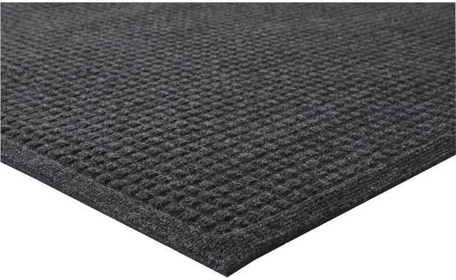 Alt view image 4 of 5 - Genuine Joe Indoor Floor Mats 3'x5' Charcoal Gray 58936