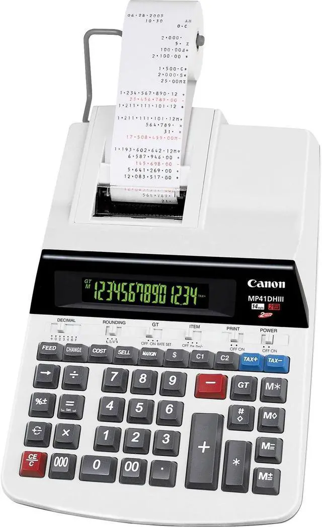 Alt view image 18 of 20 - Canon Printing Calculator MP41DHIII