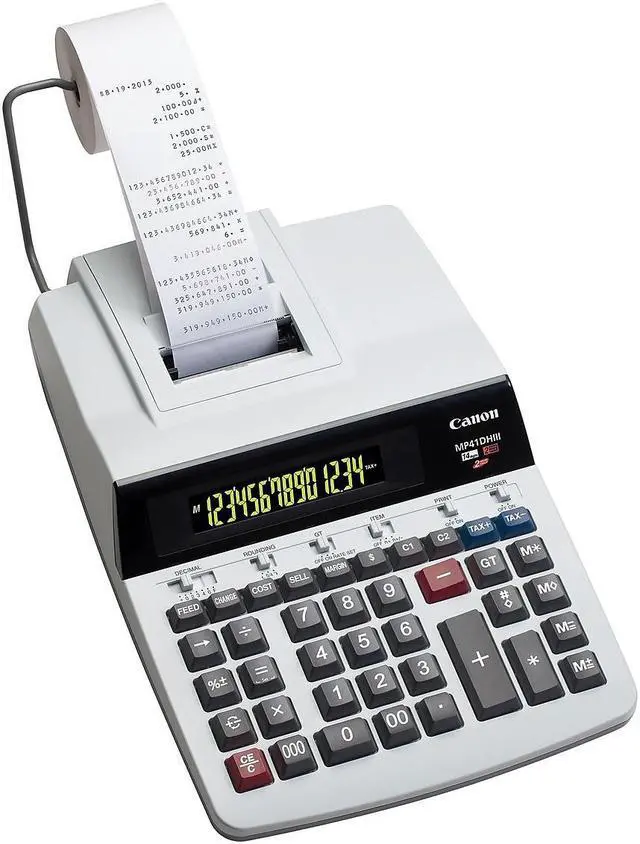 Alt view image 19 of 20 - Canon Printing Calculator MP41DHIII