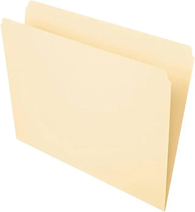 Alt view image 13 of 14 - Pendaflex Essentials File Folders Straight Cut Top Tab Letter Manila 100/Box 752