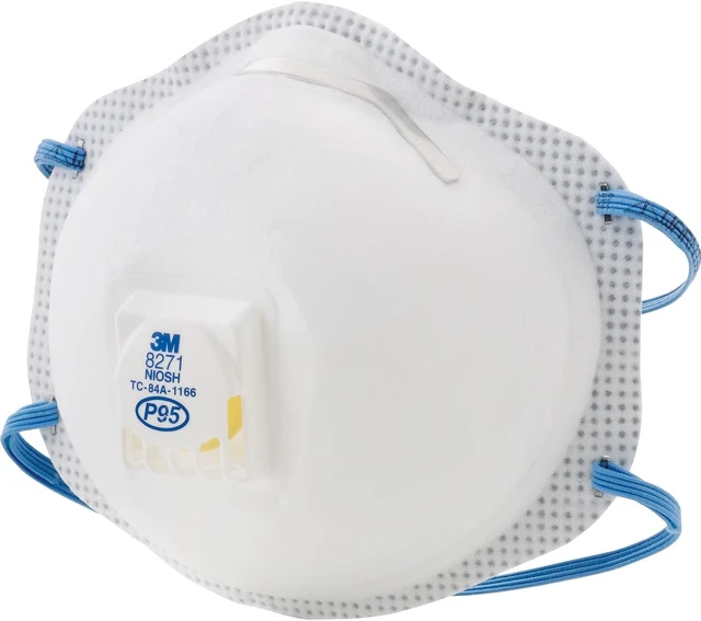 Alt view image 19 of 20 - Particulate Respirator 8271 P95 10/Box