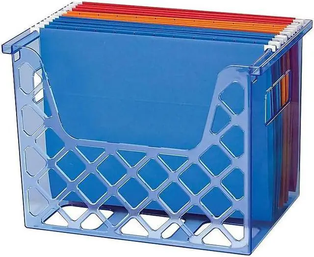 Main image of OfficeMate Blue Glacier Holder Transparent Blue (23221) 116388