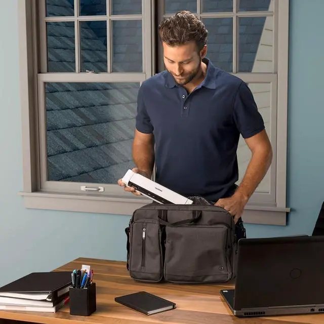 Alt view image 7 of 20 - Brother DSmobile DS-740D 48 bit int./ 24 bit ext. Dual CIS 600 x 600 dpi Duplex Mobile Scanner with Desk Saving Design