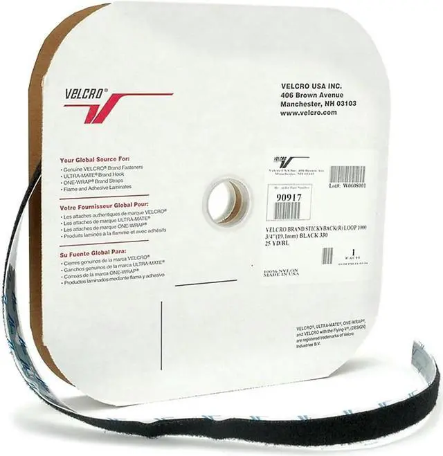 Alt view image 6 of 18 - VELCRO(R) brand STICKY BACK(R) Hook Tape 3/4"X25 Yards-Black