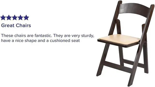 Alt view image 9 of 15 - HERCULES Series Chocolate Wood Folding Chair with Vinyl Padded Seat