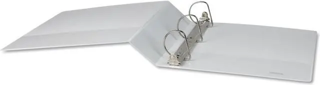 Alt view image 12 of 17 - UNIVERSAL Slant-Ring Economy View Binder 2" Capacity White 4 per Pack 20746PK
