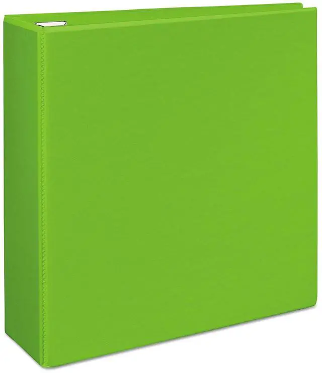 Alt view image 3 of 17 - Avery Heavy-Duty View Binder w/Locking EZD Rings 4" Cap Chartreuse 79812