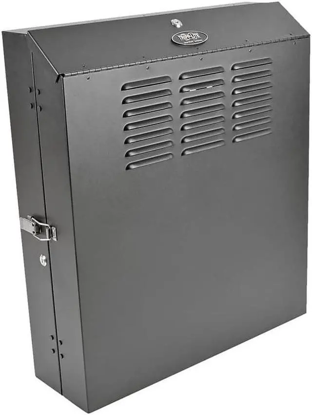 Alt view image 9 of 19 - Tripp Lite SmartRack 4U Low-Profile Vertical-Mount Switch-Depth Wall-Mount Rack Enclosure Cabinet