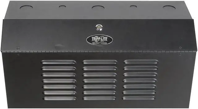 Alt view image 11 of 19 - Tripp Lite SmartRack 4U Low-Profile Vertical-Mount Switch-Depth Wall-Mount Rack Enclosure Cabinet