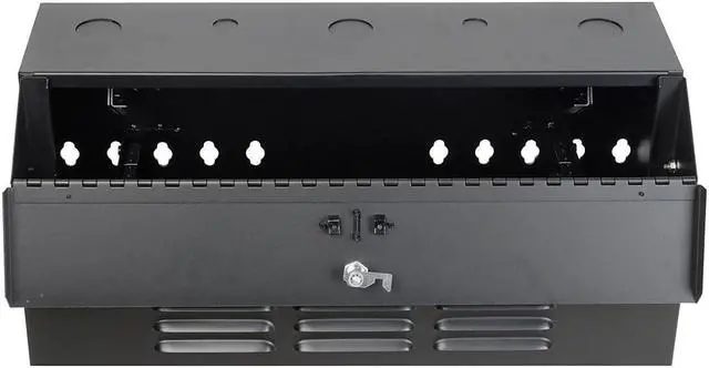Alt view image 12 of 19 - Tripp Lite SmartRack 4U Low-Profile Vertical-Mount Switch-Depth Wall-Mount Rack Enclosure Cabinet