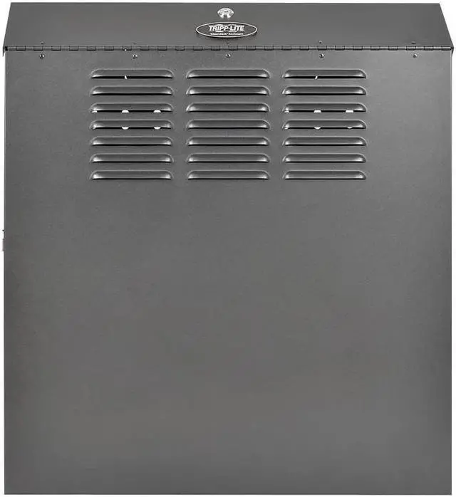 Alt view image 10 of 19 - Tripp Lite SmartRack 4U Low-Profile Vertical-Mount Switch-Depth Wall-Mount Rack Enclosure Cabinet
