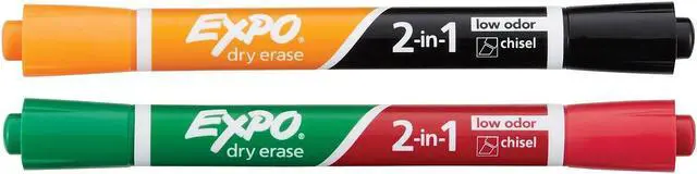Alt view image 14 of 16 - 2 In 1 Dry Erase Markers 2/Pkg-4 Colors