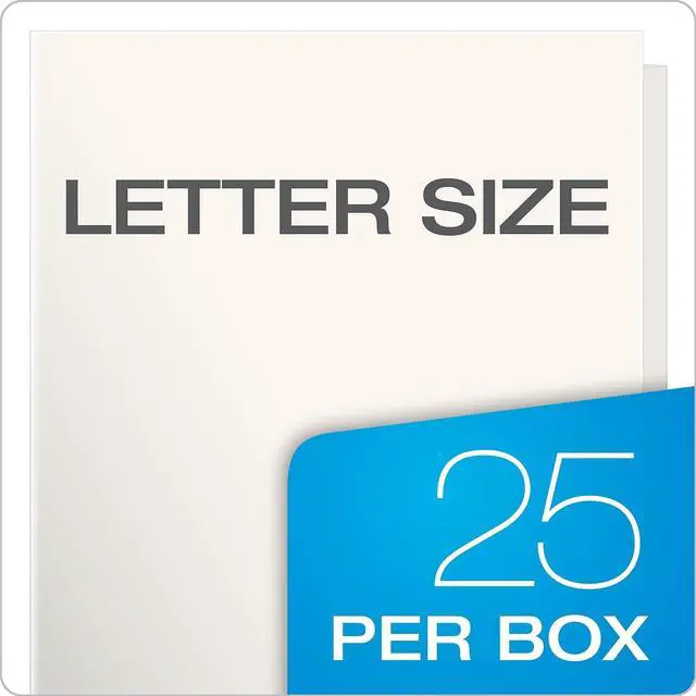 Alt view image 11 of 12 - Oxford High Gloss Laminated Paperboard Folder 100-Sheet Capacity White 25/Box