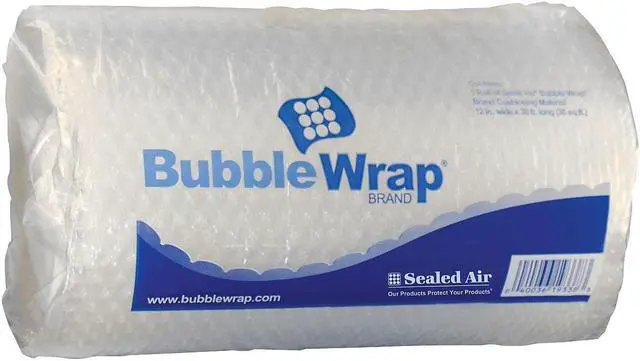 Alt view image 7 of 7 - Sealed Air 15989 Bubble Wrap Cushioning Material, 1/2" Thick, 12" x 30ft