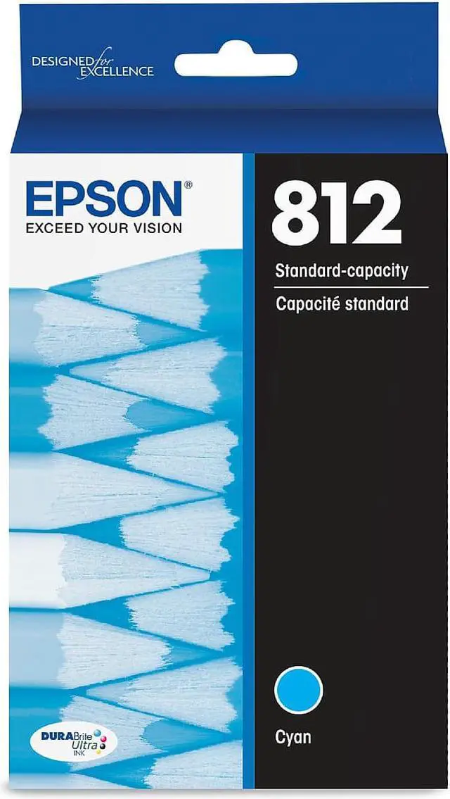 Alt view image 3 of 7 - Epson T812220S (T812) DURABrite Ultra Ink, 300 Page-Yield, Cyan