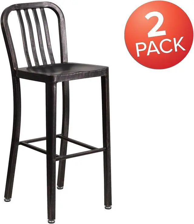 Alt view image 10 of 15 - FLASH FURNITURE 4-CH-31320-24-OR-GG Orange Backless Metal Stool,24"