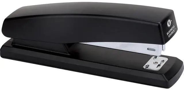 Main image of Business Source Desktop Stapler 3-1/2" Throat 20 Sht /210 Staples Cap. BK 65648
