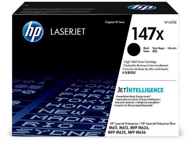 Main image of HP 147X High Yield Black Original LaserJet Toner Cartridge, ~25,200 pages,