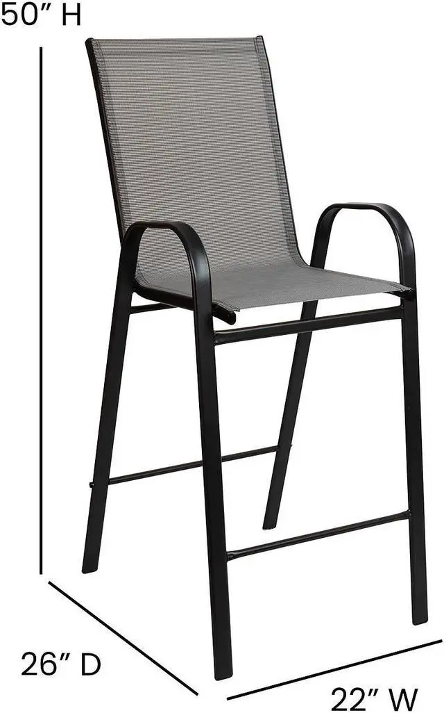 Alt view image 8 of 15 - FLASH FURNITURE 4-CH-31320-24-YL-GG Yellow Backless Metal Stool,24"