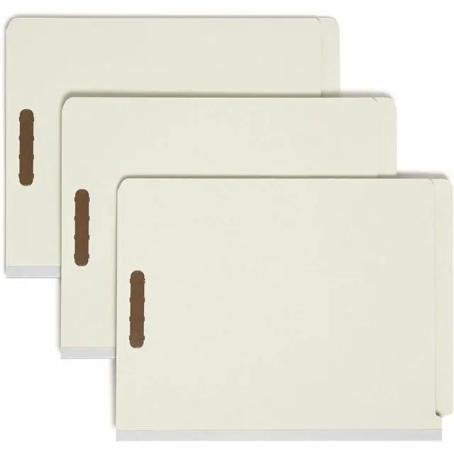Alt view image 2 of 13 - Smead Manufacturing Company SMD26802 Classification Fldr- Ltr- Recycled- 2-DV- BN-BE