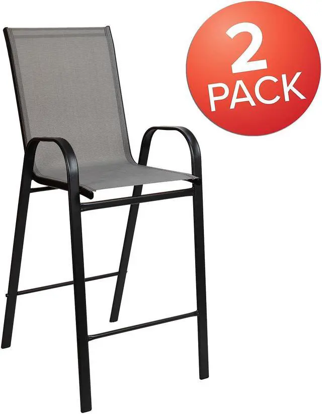 Alt view image 4 of 15 - FLASH FURNITURE 4-CH-31320-24-YL-GG Yellow Backless Metal Stool,24"