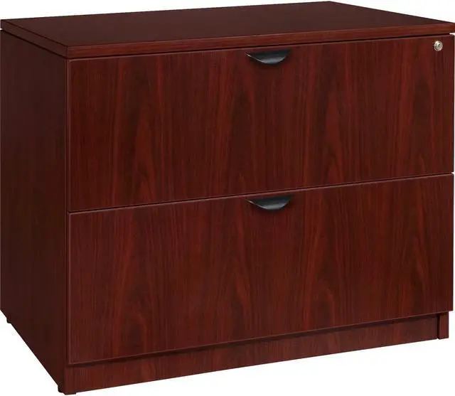 Main image of Lorell Lateral File 2 Drawers 34-1/2"Wx22"Dx29"H Mahogany PL2236MY