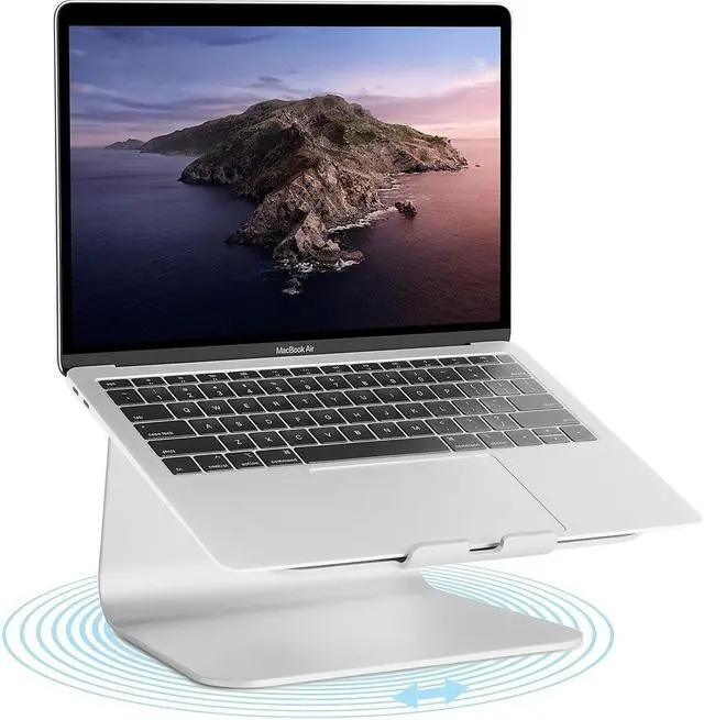 Alt view image 13 of 15 - Rain Design 10036 Rain Design Notebook Stand - 11" Width - Aluminum - Silver