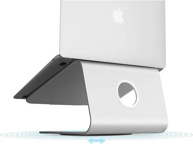 Alt view image 14 of 15 - Rain Design 10036 Rain Design Notebook Stand - 11" Width - Aluminum - Silver