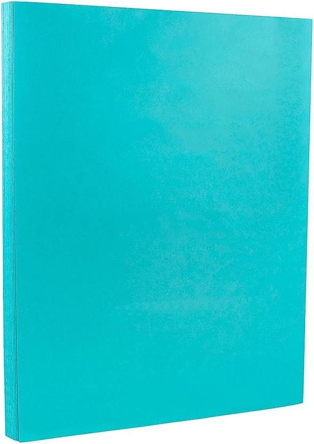 JAM Paper Bright Color Paper, 8.5 x 11, 24 Lb. Brite Hue Blue Recycled,  100/Pack at