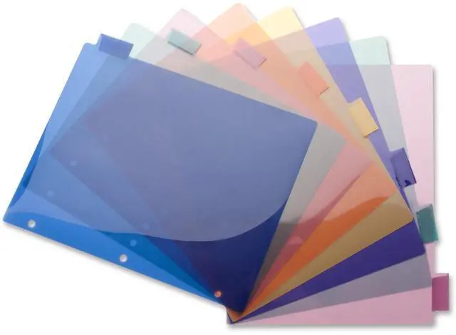 Main image of Business Source Insert Index Dividers 8-1/2"x11" 8-Tab Multi 32371