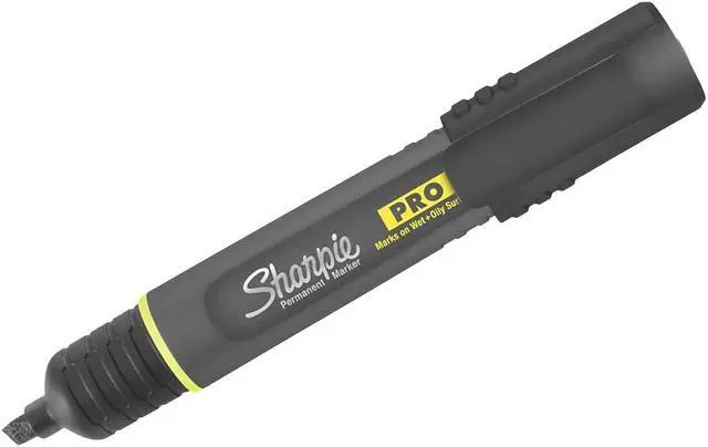 Alt view image 13 of 15 - Sharpie PRO Permanent Markers Chisel Tip Black 12/Pack (2018326A)