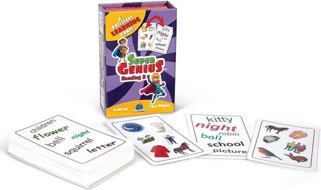 Alt view image 4 of 4 - Super Genius - Reading 2 - Card Game by Blue Orange Games (01304)