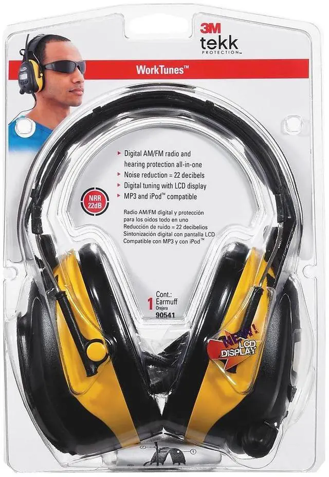 Alt view image 8 of 8 - 3M Yellow, Black 9054100000V Circumaural Headphone