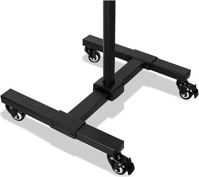 Alt view image 18 of 20 - Mount-It! TV Cart | Fits 24-42 Inch TVs | Adjustable Height Rolling Stand
