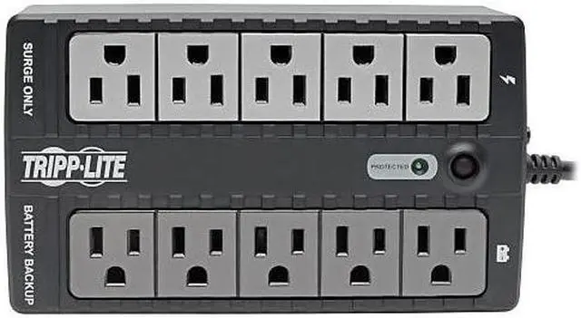 Alt view image 11 of 15 - Tripp Lite Ups 550Va 300W Desktop Battery Back Up Compact 120V Usb Rj11 Pc 50/60Hz