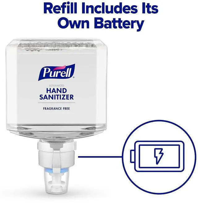 Alt view image 7 of 11 - Purell® ES8 Wall-Mount Hand Sanitizer Dispenser, White