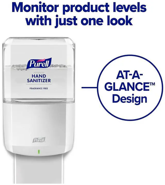 Alt view image 9 of 11 - Purell® ES8 Wall-Mount Hand Sanitizer Dispenser, White