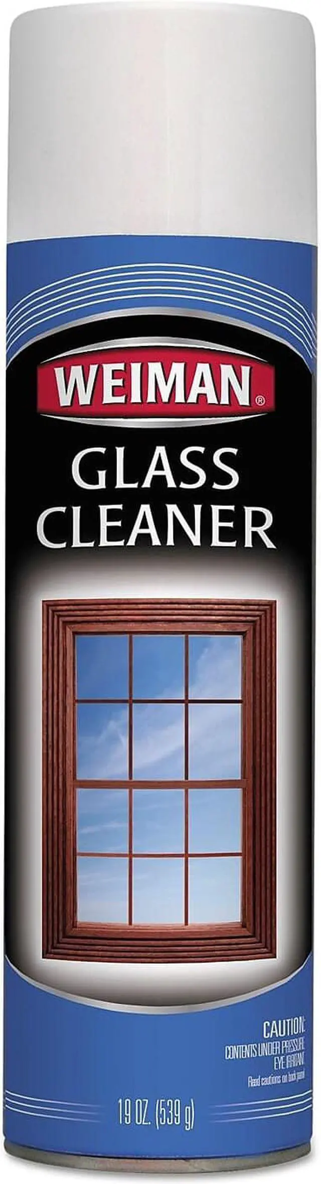 Alt view image 9 of 9 - Weiman Glass Cleaner, 19 oz. Aerosol Can, Unscented Liquid, Ready to Use, 1 EA