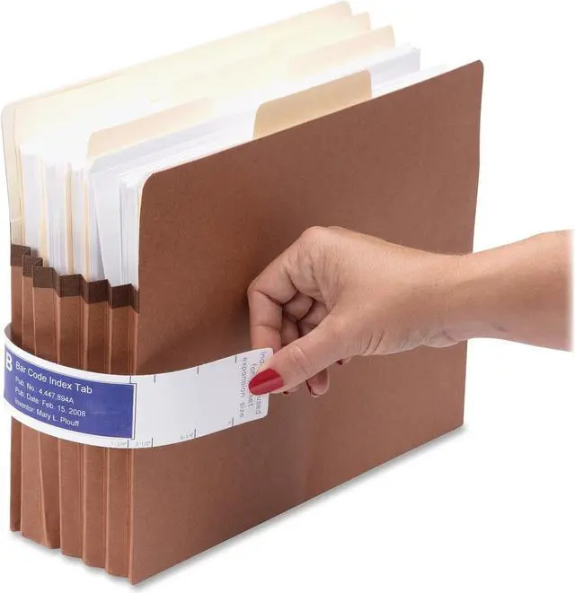 Alt view image 2 of 14 - Viewables Pocket Label Pulls, 1.63 x 10.13, White, 5/Sheet, 9 Sheets/Pack 68001