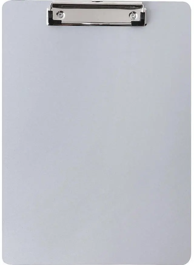 Alt view image 2 of 2 - Business Source Plastic Clipboard - 8 1/2" x 11" - Low-profile - Plastic - Silver - 1 Each